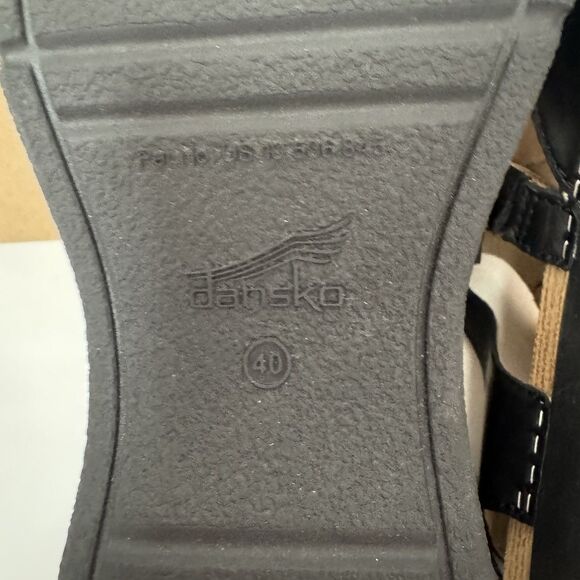 Dansko Women's Rissa Nappa Mary Jane Sandals Shoes EUR 40 US 9.5 Black - Picture 10 of 12